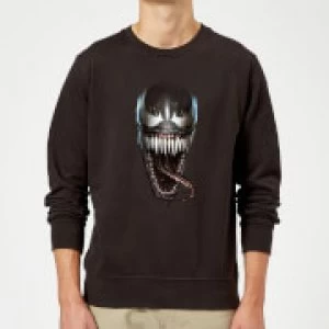 Image of Venom Face Photographic Sweatshirt - Black