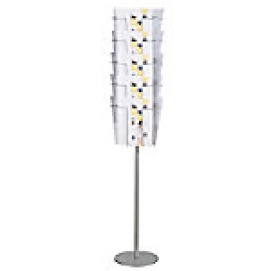 Image of TWINCO Literature Display A4 Silver Metal 28 x 28 x 150 cm