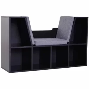 Image of Nash Reading Seat with Storage, black