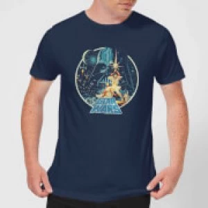 Image of Star Wars Vintage Victory Mens T-Shirt - Navy - L