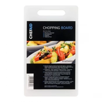 Image of Chef Aid Poly Chopping Board 25 x 15 x 0.9cm