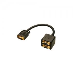 Image of Lindy VGA Splitter Cable VGA cable 0.18 m VGA (D-Sub) Black
