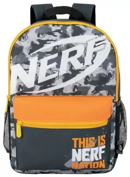 Image of Hasbro Nerf Nation 19L Backpack - Black and Grey