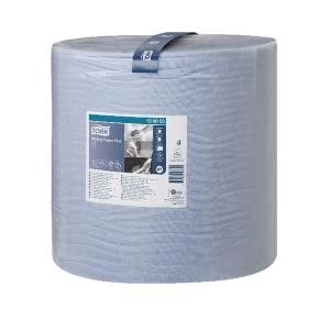 Image of Tork W1 Wiping Paper Plus 2-Ply Blue 130050