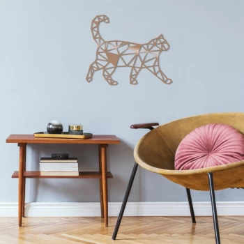 Image of Cat3 - Copper Copper Decorative Metal Wall Accessory