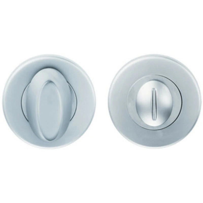 Image of Loops Thumbturn Lock and Release Handle Concealed Fix Push On Rose Satin Chrome Multi unisex