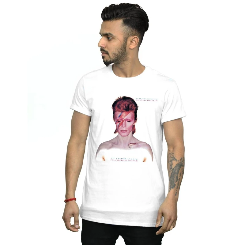 Image of David Bowie David Bowie Men My Love For You T-Shirt in White Size: Small White S Male 5059568130914