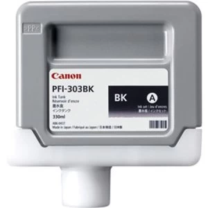 Image of Canon PFI303BK Black Ink Cartridge