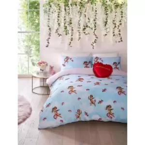 Image of Skinny Dip Cherub Duvet Cover Set - Black