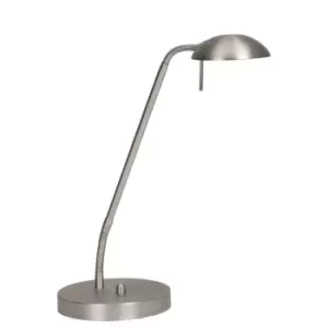 Image of Biron Desk Task Lamp Steel Brushed, Glass Matt