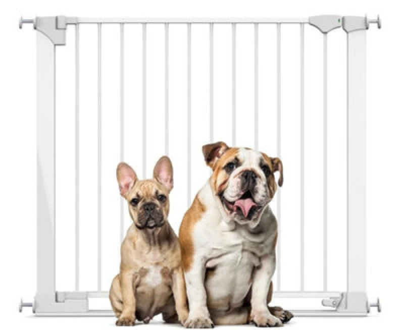 Image of Bettacare Safestep Dog Gate, White, 96Cm - 103Cm, Extra Low Walkthough, 81Cm Extra Wide Doorway, One Piece Extra Wide Pet Gate