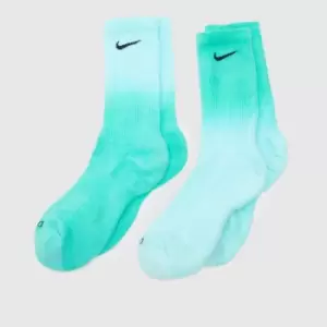 Image of Nike Multi Everyday Plus Crew Sock 2 Pack