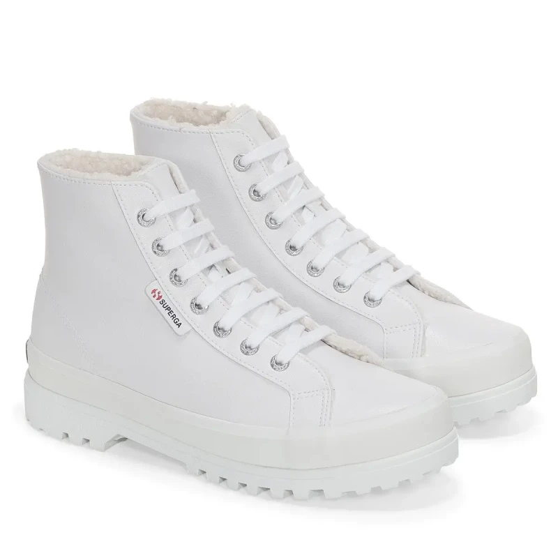 Image of Superga Womens Trainers Superga 2341 Alpina Ice Leather Blanc Female 36