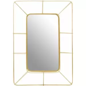 Image of Yaxa Wall Mirror Faux Gold Foil - Premier Housewares