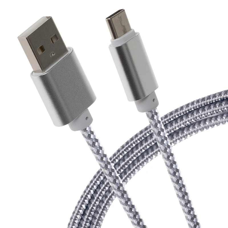 Image of Maplin USB-C to USB-A Cable Braided