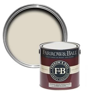 Image of Farrow & Ball School house white No. 291 Gloss Metal & wood Paint 2.5L