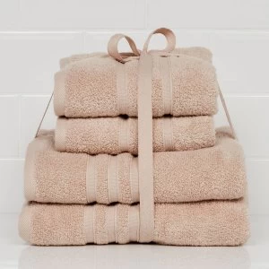 Image of Catherine Lansfield 4 Piece Zero Twist Towel Bale - Natural