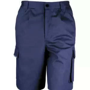Image of Result Unisex Work-Guard Action Shorts / Workwear (S) (Navy) - Navy