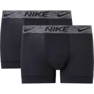 Image of Nike 2 Pack Boxer Shorts Mens - Black