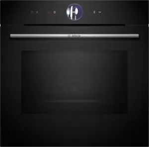 Image of Bosch Series 8 HMG7764B1B Built-In Electric Single Oven with Microwave Function