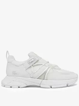 Image of Lacoste Womens L003 Textile Trainers Size 8 UK White