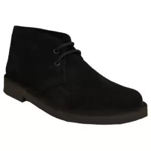 Image of Roamers Mens Real Suede Unlined Desert Boots (3 UK) (Black)
