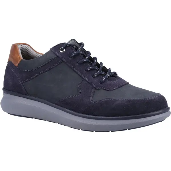Image of Hush Puppies Mens Braxton Lace Up Casual Trainers Shoes - UK 7 Blue male GDE2426NVY7