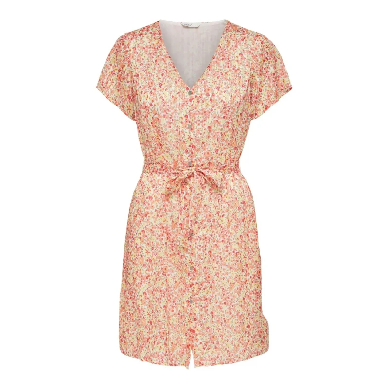 Image of Only Womens dress Only onlmandi button Blanc Female S