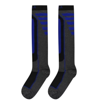 Image of Nevica Meribel 2 Pack Socks Mens - Grey/Royal