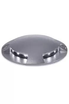 Image of LED 12 Light 4 Way Walkover Recessed Light Aluminium White IP67