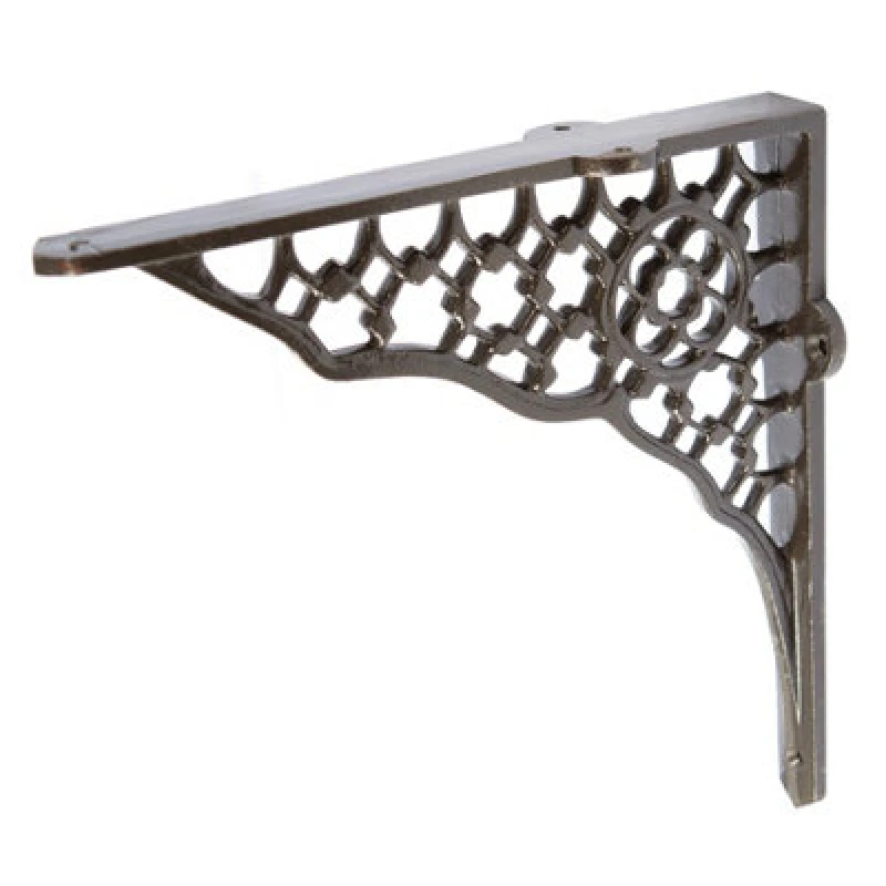 Image of Hammer and Tongs Hammer & Tongs Honeycomb Iron Shelf Bracket - D205mm - Raw
