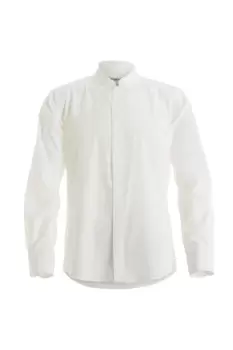 Image of Mandarin Collar Fitted Long Sleeve Corporate Shirt