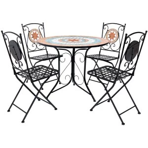 Image of Charles Bentley Terracotta 5 Piece Dining Set