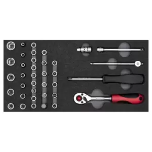 Image of Gedore Socket set /4 2/6 CT-module 37pcs