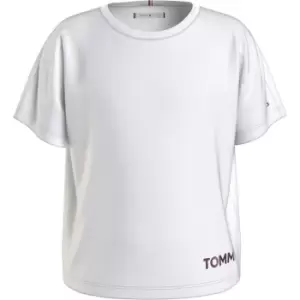 Image of Tommy Hilfiger Metallic Foil T-Shirt Junior Girls - White