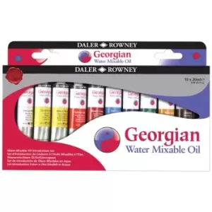 Image of Daler-Rowney Gwamo Oil Paint Introduction 20ml Set of 10