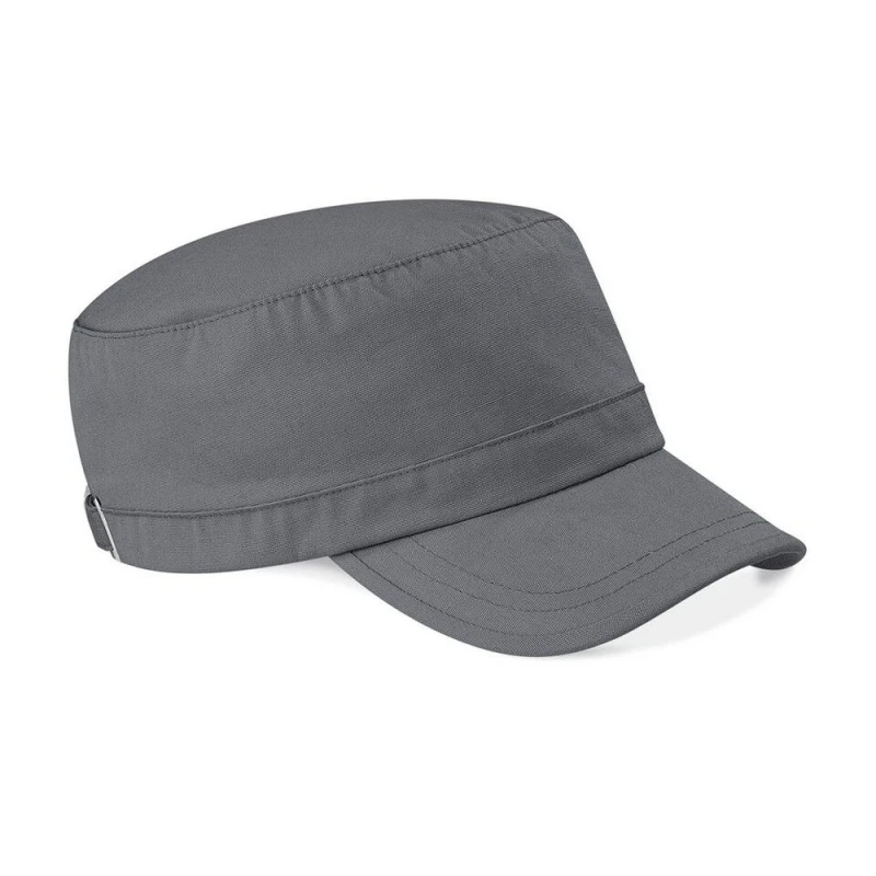 Image of Beechfield Mens Army Cap Headwear in Mid Grey Mid Grey Male One Size