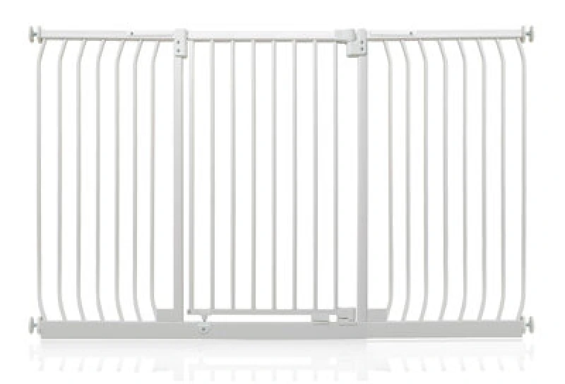 Image of Safetots Extra Tall Elite Safety Gate, 170Cm - 179Cm, Matt White, Extra Tall 96.8Cm In Height, Pressure Fit Stair Gate