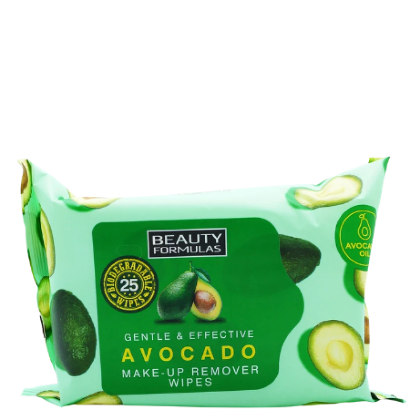 Image of Beauty Formulas Avocado Oil Cleansing Wipes - 25 pcs 25-390625