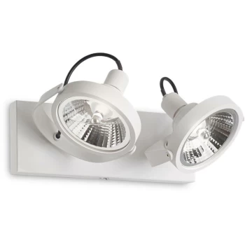 Image of Ideal Lux Glim - 2 Light Ceiling Light White
