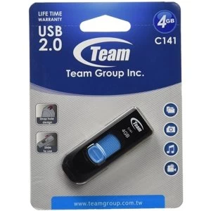 Image of Team C141 4GB USB 2.0 Blue USB Flash Drive