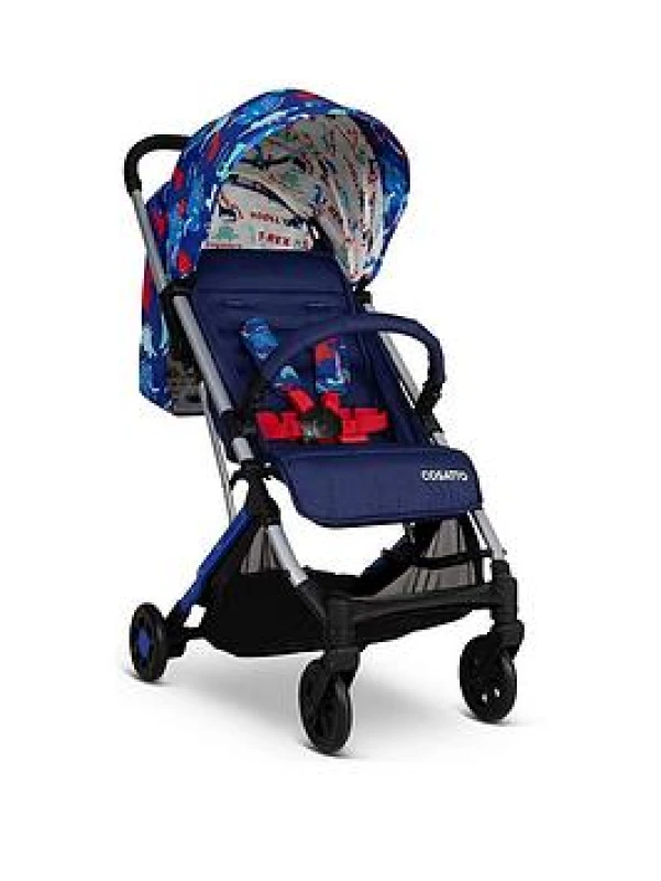 Image of Cosatto Yo! Airline Approved Travel Stroller - Dino Bright Blue VYCWF Unisex