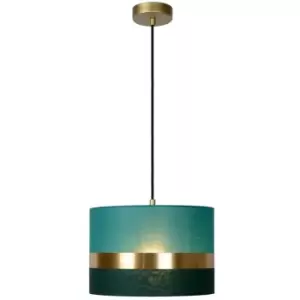 Image of Lucide EXTRAVAGANZA TUSSE - Pendant Light - Ø30cm - 1xE27 - Green