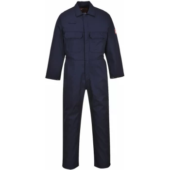Image of Portwest - BIZ1 Navy Sz 5XL R Bizweld Flame Retardant Welder Overall Coverall Safety Boiler Suit