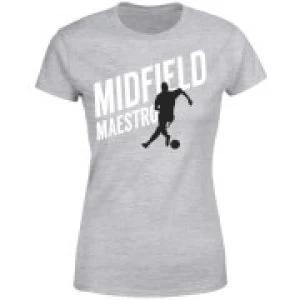 Image of Midfield Maestro Womens T-Shirt - Grey - 4XL