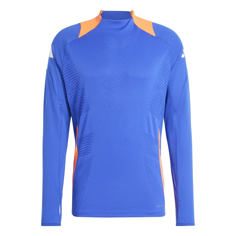Image of adidas Mens Tiro24 Trainer Long Sleeve T-Shirt Blue male 3XL