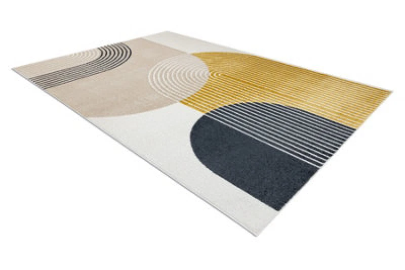 Image of RugsX Carpet Fusion 0240 Cream / Yellow - Geometric, Modern, Abstract 80X150 Cm