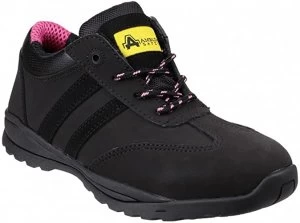 Image of Amblers FS706 Sophie lace Up Safety Trainer, Black, Size 3 (pair 2 each)