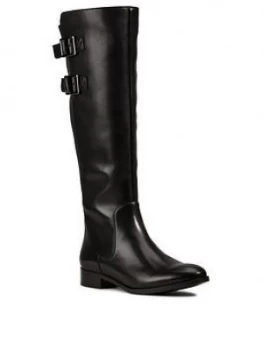 Image of Clarks Netley Ride Knee High Boot - Black