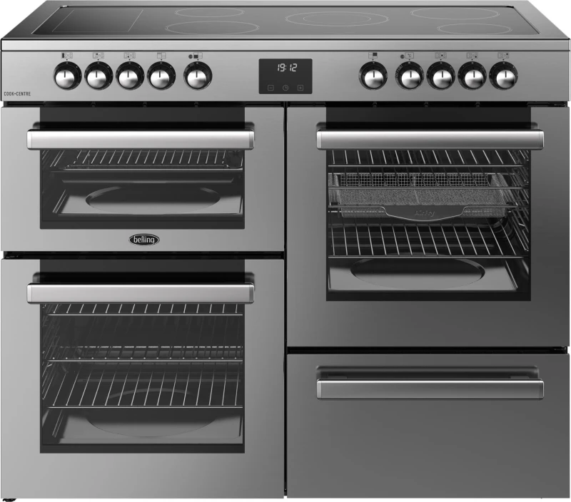 Image of Belling Cookcentre 110cm Electric Range Cooker - Stainless Steel 444411804 Stainless steel